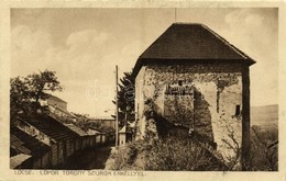 T2/T3 1918 Lőcse, Leutschau, Levoca; Lőportorony Szurok Erkéllyel. Kiadja Braun Fülöp / Powder Tower - Other & Unclassified