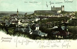 T2 1905 Pozsony, Pressburg, Bratislava; Látkép A Várral / General View With The Castle - Sonstige & Ohne Zuordnung