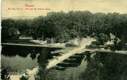 T2 1909 Pöstyén, Pistyan, Piestany; Kis Vág Részlet, Híd. W. L. Bp. 5738. / Teil Von Der Kleinen Waag / Váh River, Bridg - Sonstige & Ohne Zuordnung