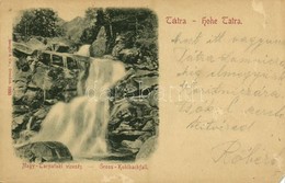 T4 1899 Tátra, Magas Tátra, Vysoké Tatry; Nagy-Tarpataki Vízesés / Gross-Kohlbachfall / Velky Studeny Potok Vodopád / Wa - Sonstige & Ohne Zuordnung