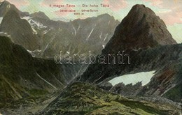 T3 1906 Tátra, Magas Tátra, Vysoké Tatry; Dénes-csúcs. Dr. Trenkler Co. Tát. 46. / Dénes-Spitze / Niznie Rysy / Mountain - Sonstige & Ohne Zuordnung