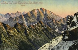 T2 1917 Tátra, Vysoké Tatry; Ferenc József Csúcs A Tátra-csúcsról Tekintve / Stít Frantiska Jozefa / Mountain Peaks - Other & Unclassified