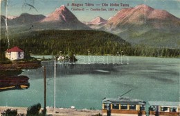 T3 Tátra, Magas Tátra, Vysoké Tatry; Csorba Tó, Villamos, Kiadja Divald és Monostory / Lake, Tram (fa) - Sonstige & Ohne Zuordnung