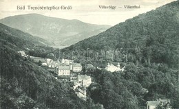 ** T2/T3 Trencsénteplic, Trencianske Teplice; Villavölgy, Kiadja Wertheim Zsigmond / Villa Valley - Sonstige & Ohne Zuordnung