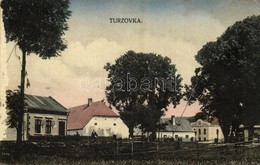 ** T2/T3 Turzófalva, Turzovka; Utcakép, Zsinagóga. Kiadja Sigmund Werner / Street View With Synagogue (felületi Sérülés  - Other & Unclassified