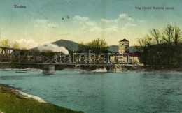 * T2/T3 1916 Zsolna, Sillein, Zilina; Budatin Vár, Híd, Gőzmozdony / Budatínsky Hrad / Budatín Castle, Bridge, Locomotiv - Sonstige & Ohne Zuordnung