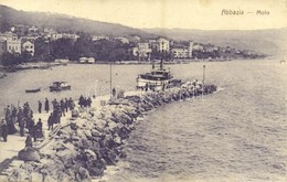 * T2 1907 Abbazia, Opatija; Molo, Steamship - Sonstige & Ohne Zuordnung