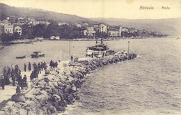 * T2 1907 Abbazia, Opatija; Molo, Steamship - Otros & Sin Clasificación