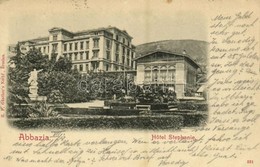 T2/T3 1900 Abbazia, Opatija; Hotel Stephanie / Szálloda / Hotel (EK) - Otros & Sin Clasificación