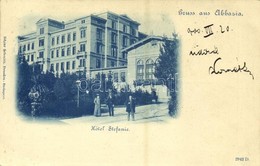T2/T3 1900 Abbazia, Opatija; Hotel Stefanie / Szálloda / Hotel (EK) - Sonstige & Ohne Zuordnung