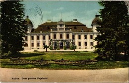 T2/T3 1916 Nekcse, Nasice; Gróf Pejacsevich Kastély. Kiadja Antun Blau / Dvor Grofova Pejacevic / Castle (EK) - Other & Unclassified