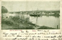 T2/T3 1899 Zadar, Zara; Riva St. Rocco E Porto / Port, Sailing Vessels, Quay. E. De Schönfeld (EK) - Sonstige & Ohne Zuordnung