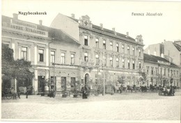 * T1/T2 Nagybecskerek, Velky Beckerek, Zrenjanin; Ferenc József Tér, Vendégfogadó A Magyar Királyhoz,  / Square, Hotel - Unclassified