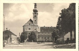 ** T1/T2 Léka, Lockenhaus; Tér, Templom, Szentháromság Szobor / Square, Church, Trinity Statue - Ohne Zuordnung