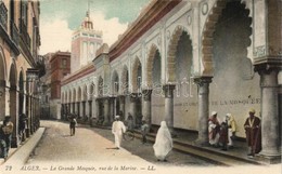 ** T1/T2 Algiers, Alger; La Grande Mosque, Rue De La Marine / Mosque, Street - Other & Unclassified