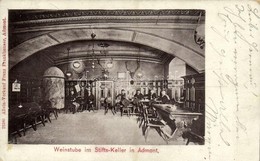 T2/T3 Admont, Weinstube Im Stifts-Keller / Restaurant Interior, Wine Hall (EK) - Sonstige & Ohne Zuordnung