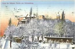 T2 Graz, Schlossberg Im Schnee / Castle In Winter - Sonstige & Ohne Zuordnung