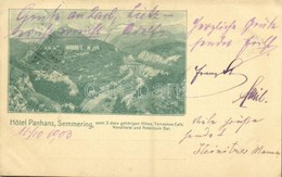 T2 1903 Semmering, Hotel Panhans - Sonstige & Ohne Zuordnung