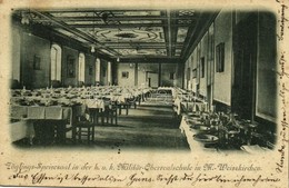 T2/T3 Hranice, Mährisch Weisskirchen; Zöglings-Speisesaal In Der K.u.K. Militär-Oberrealschule / Dining Room Of The K.u. - Ohne Zuordnung