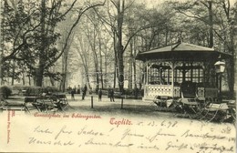 T2 1898 Teplice, Teplitz, Teplitz-Schönau; Concertplatz Im Schlossgarten / Music Pavilion In The Castle Garden. Hermann  - Ohne Zuordnung