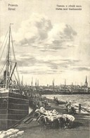 T2 Tallinn, Reval; Hafen Und Stadtansicht / Harbor, Steamships, Carriages - Other & Unclassified