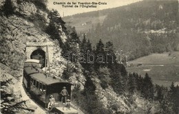 T2 1910 Chemin De Fer Yverdon-Ste-Croix, Tunnel De L'Onglettaz / Railway, Train, Tunnel - Other & Unclassified