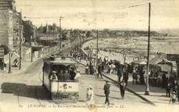 T2 Le Havre, Le Boulevard Maritime Et La Nouvelle Jetée / Promenade, Street Vendor, Tram, Beach - Other & Unclassified