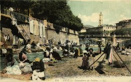 T2/T3 1911 Nice, Nizza; Lavandieres Du Paillon / Washerwomen At The River, Folklore (fa) - Other & Unclassified