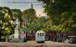 ** T2 The Hague, Den Haag, 's-Gravenhage; Buitenhof Met Standbeeld Willem II / Statue, Tram - Other & Unclassified