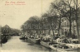 T2 1908 The Hague, Den Haag; Bierkade / Quay, Boats - Other & Unclassified