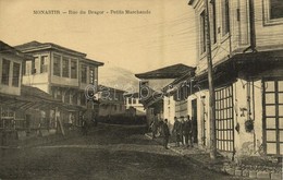 * T2 1918 Bitola, Monastir; Rue Du Dragor, Petits Marchands / Street, Merchants - Otros & Sin Clasificación