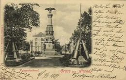T2/T3 1899 Altona (Hamburg), Kriegerdenkmal. Verlag V. C. Worzedialeck / Monument (EK) - Sin Clasificación