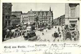 T2/T3 1898 Berlin, Alexanderplatz / Square, Horse-drawn Tram, Shop Of Loeser Wolff, Grand Hotel (EK) - Unclassified