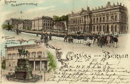 T2/T3 1898 Berlin, Zeughaus, Die Schlosswache Zieht Auf, Denkmal Friedrich D. Gr. Vor Dem Palais Kaiser Wilhelm I / Armo - Ohne Zuordnung