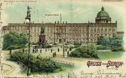 T2 1899 Berlin, Königliches Schloss. Bitte Gegen Das Licht Zu Halten! / Royal Castle. E. A. Schwerdtfeger & Co. 'Meteor' - Ohne Zuordnung