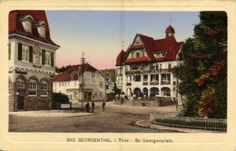 ** T2 Georgenthal (Thüringen), St. Georgenplatz, Hotel-Pension Deutscher Hof / Square, Hotel - Unclassified