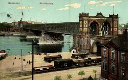 T2 1911 Mannheim, Rheinbrücke / Bridge, Quay, Industrial Railway - Ohne Zuordnung