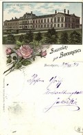 T2/T3 1898 Bucharest, Bukarest, Bucuresti; Scola De Officieri / Officers' School. Libraria Carol Müller Art Nouveau, Flo - Other & Unclassified