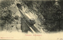 ** T2/T3 Pilatusbahn, Wolfortsviaduct  / Cogwheel Railway Viaduct, Train (small Tear) - Other & Unclassified