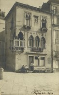 * T2 1914 Piran, Pirano; Ca D'oro, Piazza Tartini, Birra Dreher Trieste / Square, Beer Advertisement - Other & Unclassified
