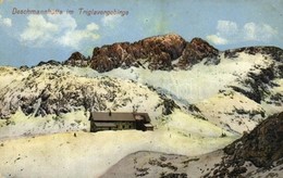 T2/T3 1915 Triglav, Deschmannhütte Im Triglavergebirge / Mountain Hut (worn Corners) - Otros & Sin Clasificación