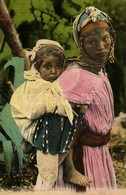 ** T1/T2 Mauresque Et Son Moutchachou / Moorish Woman With Her Child, Folklore - Sin Clasificación