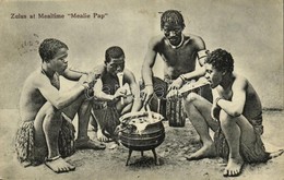 T2 1926 Zulus At Mealtime, 'Mealie Pap', South African Folklore - Ohne Zuordnung