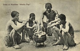 T2 1926 Zulus At Mealtime, 'Mealie Pap', South African Folklore - Unclassified