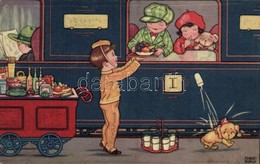 T2 1930 Children On A Train, Dogs, Amag 0320. S: Margret Boriss - Sin Clasificación