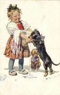 T2 1931 Girl With Dogs, B.K.W.I. 828-2 S: K. Feiertag - Ohne Zuordnung