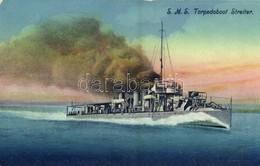 T2/T3 SMS Streiter Az Osztrák-Magyar Haditengerészet Huszár-osztályú Rombolója / K.u.K. Kriegsmarine Torpedoboot Zerstör - Sin Clasificación