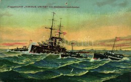 ** T4 Flaggenschiff 'Viribus Unitis' Mit Hochseetorpedobooten / SMS Viribus Unitis Az Osztrák-Magyar Haditengerészet Teg - Ohne Zuordnung