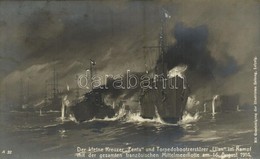 T2 Der Kleine Kreuzer 'Zenta' Und Torpedobootzerstörer 'Ulan' Im Kampf Mit Der Gesamten Französischen Mittelmeerflotte A - Sin Clasificación