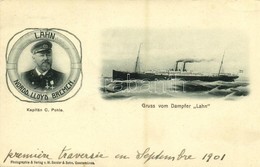 * T2 1901 Kapitan C. Pohle, Dampfer 'Lahn', Norddeutscher Lloyd Bremen / Captain, Steamship - Unclassified